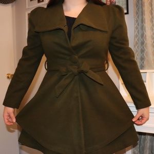 ❌Not For Sale❌ Cute Green Fleece Parka Jacket